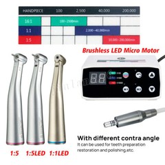 motor electrico dental pieza de mano LED 1:5/1:1 contra angulo USA