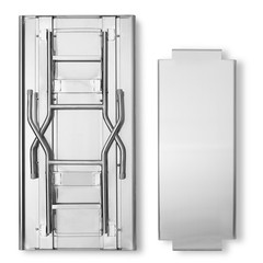 Stainless Steel Folding Commercial Prep Table with Undershelf – 48 x 24 in.