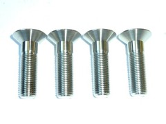 M12 X 1.25 X 45 COUNTERSUNK TITANIUM GR5 BOLTS SCREWS CSK 12MM 1.25 PITCH