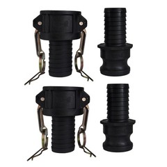 Camlock Fittings 1-1/2 Inch Type C & E Polypropylene Cam and Groove Hose Fitt…