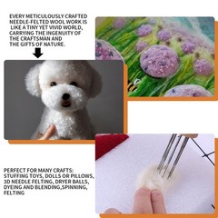 Natural Wool Stuffing for Stuffed Animals – 100% Organic Wool Batting Filler …