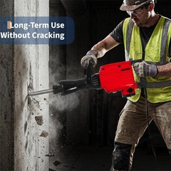 3600W Electric Demolition Jack Hammer Concrete Breaker 1900 BPM with 2 Bits