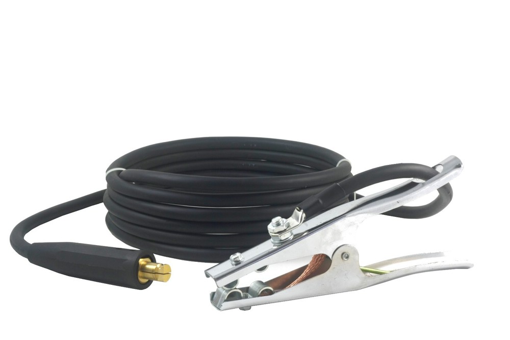 350 Amp Ground Clamp Welding Lead – LC40 Connector – 1/0 AWG cable (25 FEET)