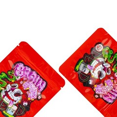 3.5g Mixed Resealable Zip Seal Mylar Bags Smell Proof Food Candy Bags 100pcs