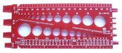 Versatile Nut and Bolt Thread Gauge – Measures Metric and Fractional Sizes