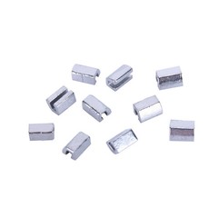 100 Pcs 10 Packs Dental Orthodontic Crimpable Hook Split Sliding Stops General