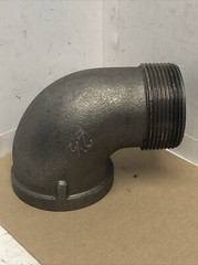 2 1/2 ” BLACK Street Elbow – 2.5″ Street Elbow-2 1/2″Fx 2 1/2″M Elbow