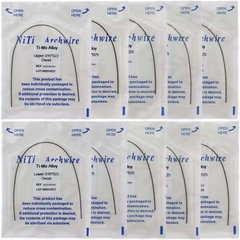 Dental Orthodontic Arch Wires TMA Titanium Molybdenum Alloy Rectangle Braided