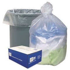 Ultra Plus Can Liners, 45 gal, 40″ x 48″, Natural, 25 Bags/Roll, 10 Rolls/Carton