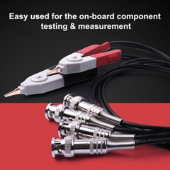 1 Set Kelvin Clip Tester Probe Lead Clip Cable With 4 BNC For LCR Meter Terminal