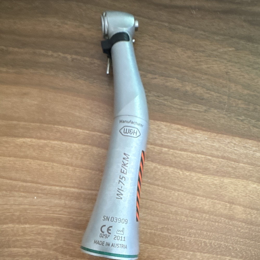 W&H WI-75 E/KM Low Speed E-Type Contra Angle Dental Handpiece Electric Autochuck