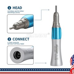 NSK Style Dental Slow Low Speed Handpiece Straight Contra Angle Air Motor 4Hole