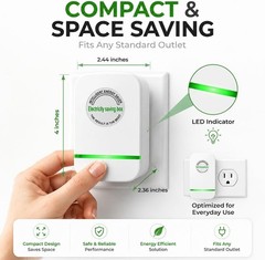 6 Pack Electricity Saving Box, Energy Saving Device Smart Voltage Support Stabil
