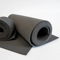Neoprene Sponge Closed Cell Foam Rubber 3/16″ Thick x 12″ wide x 54″ Long, Black