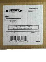 Werner R410050 400 lb Capacity 50′ L Steel Carabiner Self-Retracting Lifeline