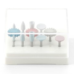 Dental RA Latch Type Composite Polishing Burs Brush Silicone Rubber with Diamond