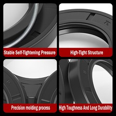 Metric Oil Shaft Seal 45mm – 47mm Dust Grease Seal TC Double Lip w/ Spring