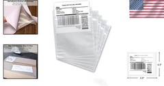 Dustproof Label Sleeves 4.5″ x 5.5″ 200 Pack