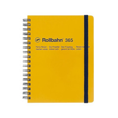 Delfonics Rollbahn Spiral Free Diary 365: 5-1/2 in. x 7 in. (Yellow) *B6 noteboo