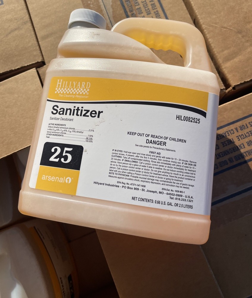 Hillyard 4 PK .66 Gallon/Case Sanitizer Deodorizer Disinfectant HIL0082525