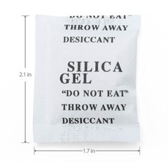 100 Pack 3 Grams Silica Gel Desiccant Pack Moisture Absorber Reusable Food Safe