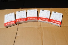 Non medical KN95 Particulate Respirator Mask 5 Boxes of 10 Free Ship