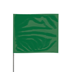 Presco 21 in. Steel Wire Staff Marking Flags [2.5 in. x 3 in. Flag]: 2 in. x 21