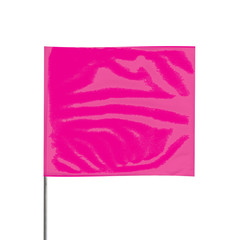 Presco 21 in. Steel Wire Staff Marking Flags [2.5 in. x 3 in. Flag]: 2 in. x 21