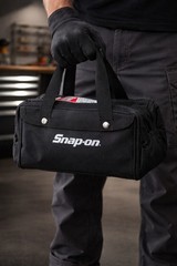 Snap On tools MINI bag tote carry tools 5 Inner & 4 Outer Pockets 11 Inches NEW!