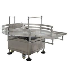 Auto Bottle Unscrambler 39.4” Round Table Bottle Collecting Machine Organizer