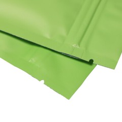 Different Sizes for 100 Flat Double-Sided Green Mylar QuickQlick™ Bags