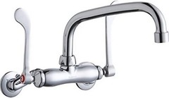 Elkay Foodservice LK945AT10T6T Adjustable Centers, Wall-Mount Faucet, Chrome