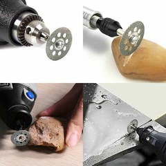 50Pcs Cutting Wheel Set Mini Drill for Dremel Rotary Tool Accessories w/ Mandrel