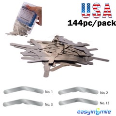144pc Dental tofflemire Matrix Bands universal stainless steel bands#1-#4 0.015