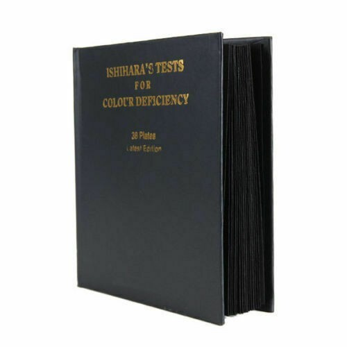 38 Plate Ishihara Test Book For Color Blindness Ophthalmology
