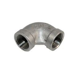 3/8″ 1/2″ 3/4″ 1″ NPT Threaded Female to Female Elbow Pipe Fitting SS 304