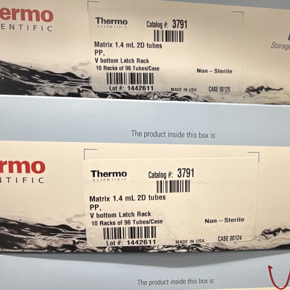 3x Cases Thermo Scientific Matrix 1.4mL 2D Polypropylene Tubes MPN 3791