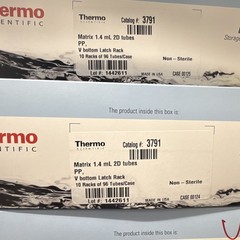 3x Cases Thermo Scientific Matrix 1.4mL 2D Polypropylene Tubes MPN 3791