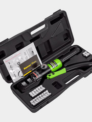 10 Tons Hydraulic Wire Battery Cable Lug Terminal Crimper Crimping Tool with 9 P