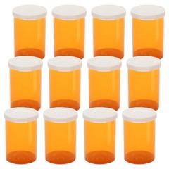 Obami Empty Plastic Pill Bottles Easy Open Snap Caps Not Child Resistant