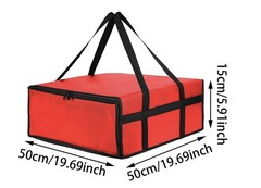 Insulated Pizza Delivery Bag for Carry Hot, 20″ x 20″ x 6″ Carrier Warmer, Insul