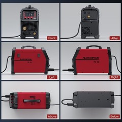 ARCCAPTAIN MIG Welder 200Amp 6 in 1 Aluminum LED Display 110V/220V Multi Process