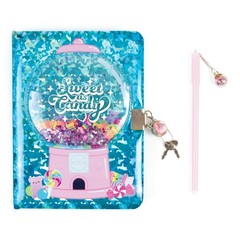 Multicolor Bubble Gum Themed Locking Journal with Pen for Creative Tweens