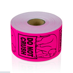 2×3-inch Do Not Crush / Pink Elephant Labels Adhesive Stickers 9 RLS 300 EA