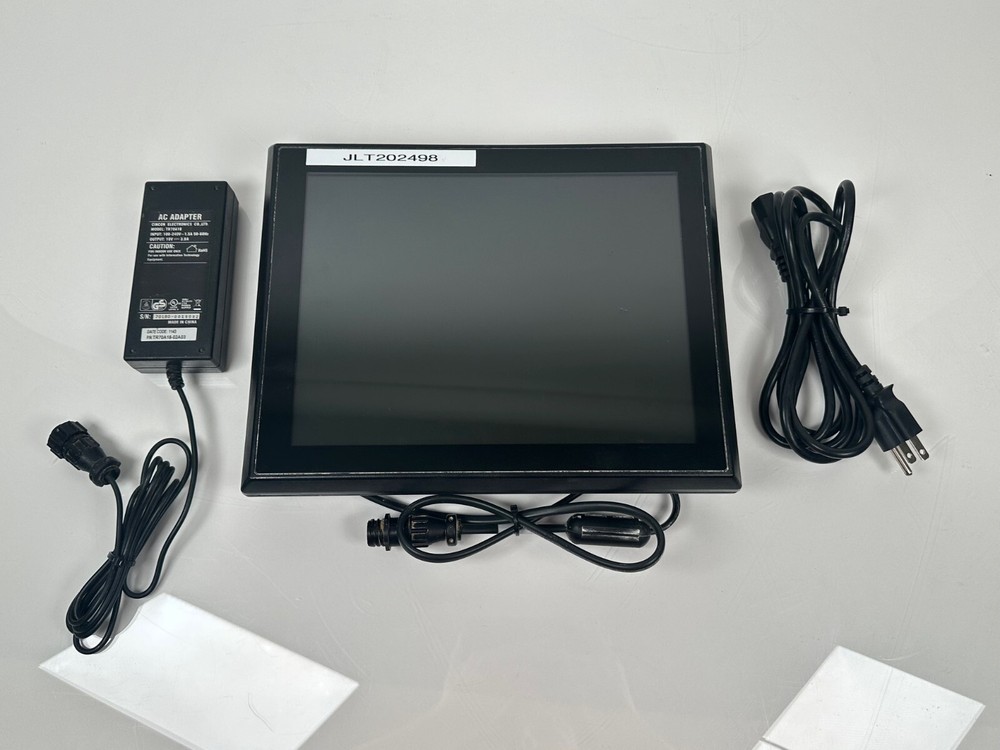 JLT JLT1214P Touchscreen Forklift Computer AB-PCF5P65-X1P-IM-275 w/ Power Supply