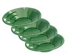 Sluice Monkey (4 Pack) of 10″ Green Plastic Gold Pans
