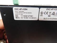 Avigilon ENC-4P-H264 4-PORT Video Encoder W/AUDIO TO IP POE 12/24V