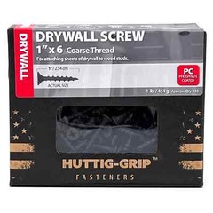 Huttig Grip 1 in x 6 Drywall Screw Coarse Thread Phillips Drive 1 lb 333 Screws