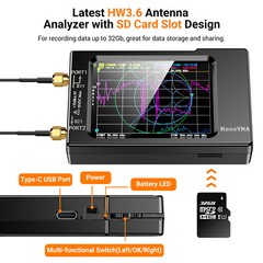 NanoVNA-H Vector Network Antenna Analyzer MF VHF UHF HF 10KHz-1.5GHz Analyzer