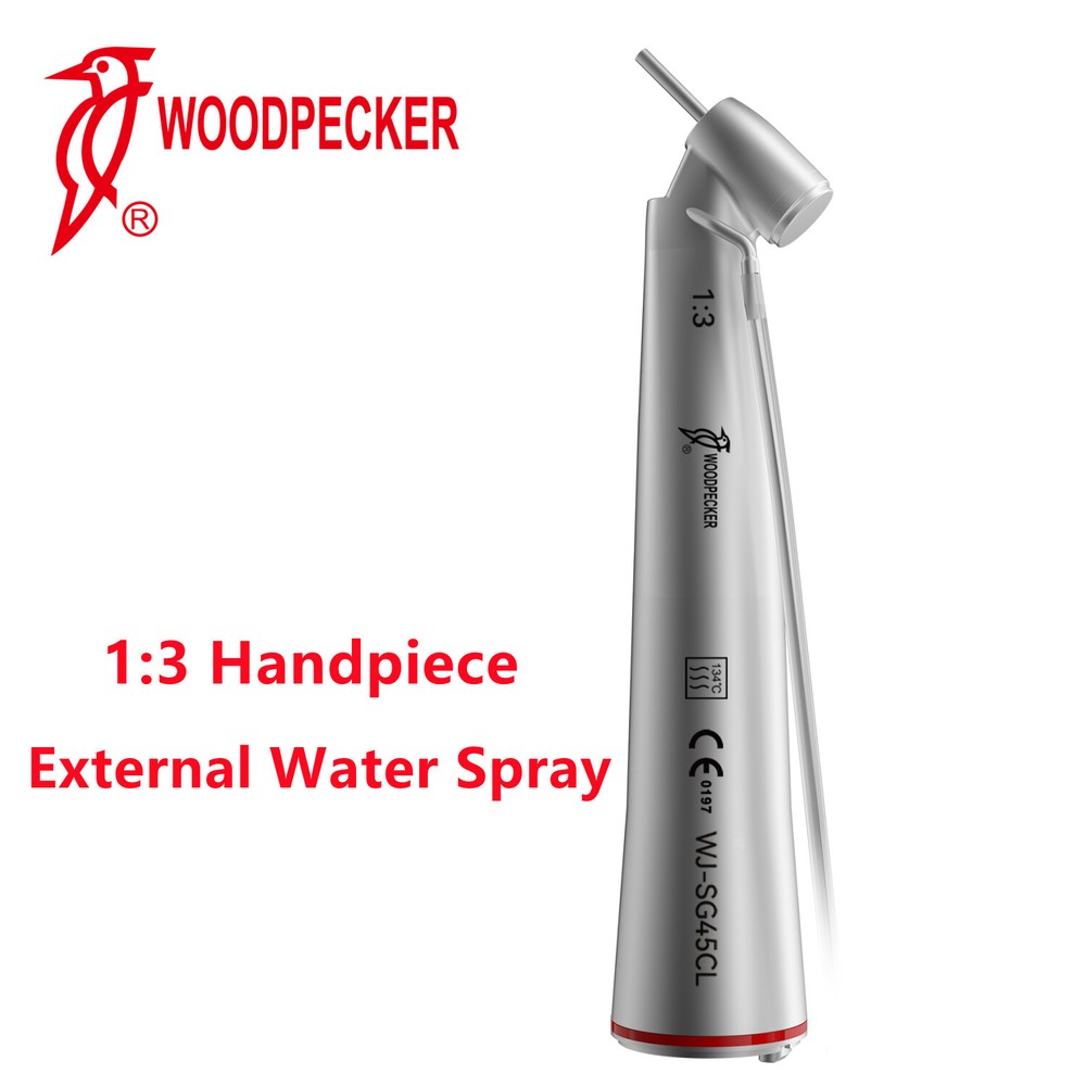 Woodpecker 1:3 Dental Electric External Fiber Optic Handpiece 1 Year Warranty